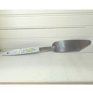 Vintage 1970s Cake Knife Pie Server Boho Hippie Retro Kitchen‎ Utensil Steel